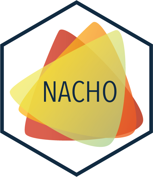 NACHO hexagonal logo.