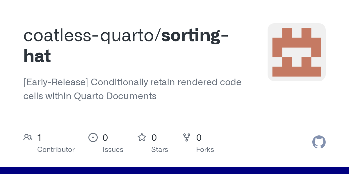 GitHub repository OpenGraph image for https://github.com/coatless-quarto/sorting-hat