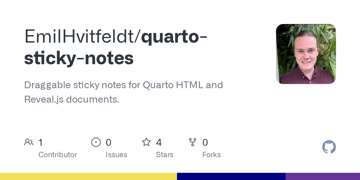 GitHub repository OpenGraph image for https://github.com/EmilHvitfeldt/quarto-sticky-notes