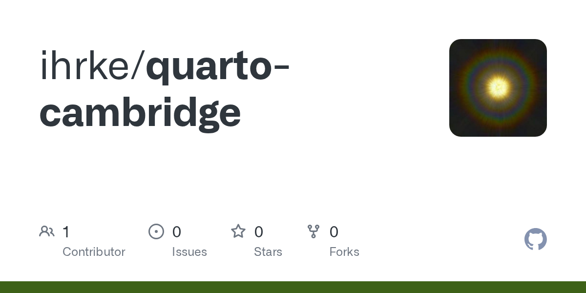 GitHub repository OpenGraph image for https://github.com/ihrke/quarto-cambridge