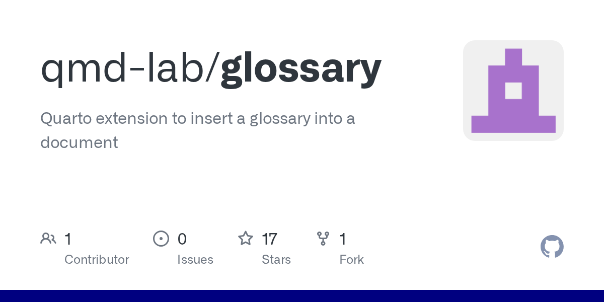GitHub repository OpenGraph image for https://github.com/qmd-lab/glossary