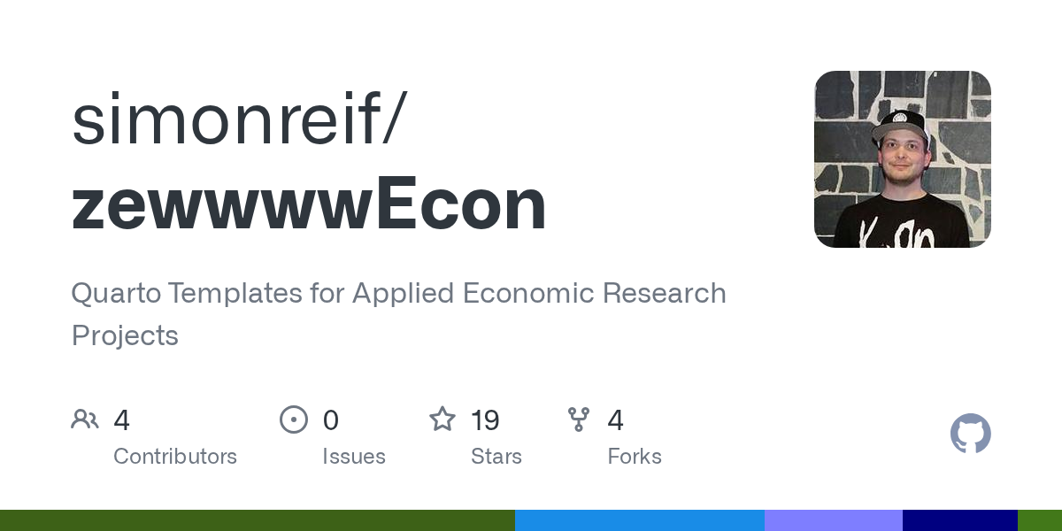 GitHub repository OpenGraph image for https://github.com/simonreif/zewwwwEcon