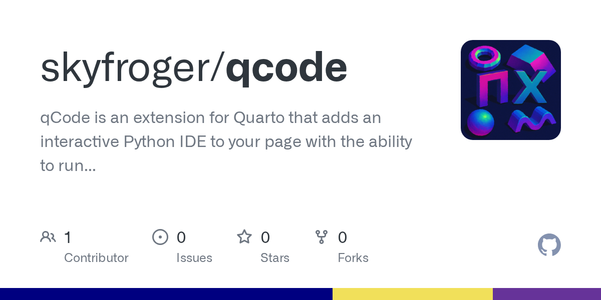 GitHub repository OpenGraph image for https://github.com/skyfroger/qcode