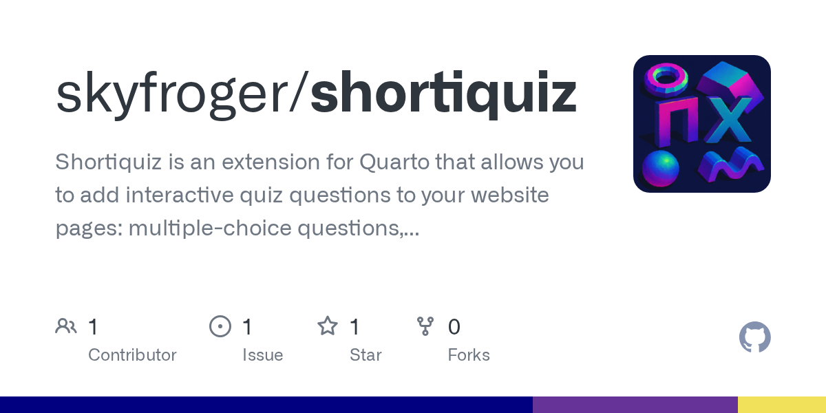 GitHub repository OpenGraph image for https://github.com/skyfroger/shortiquiz
